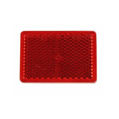 Catarifrangente adesivo rosso 57x39mm