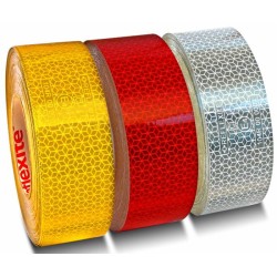 Nastro giallo adesivo riflettente per superfici rigide 50mmx50m