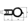 Guarnizione per lamiera o ABS con aggancio da 1mm a 3mm (20 mt)