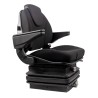 Sedile Activo Standard in tessuto nero con molleggio meccanico e braccioli