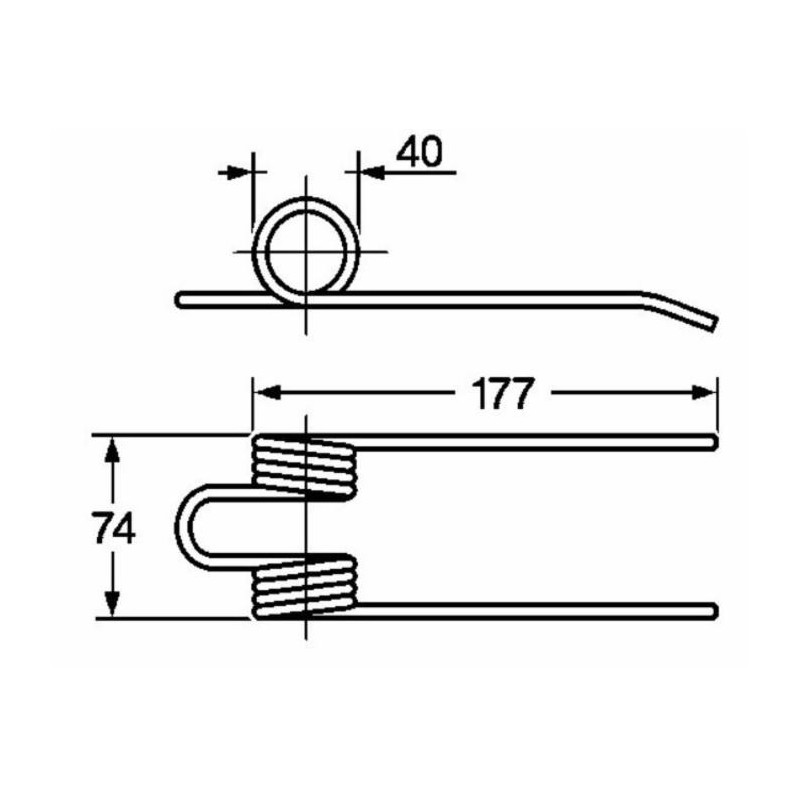 Dente pick-up adattabile Sgorbati 1111/6401 filo 4,8