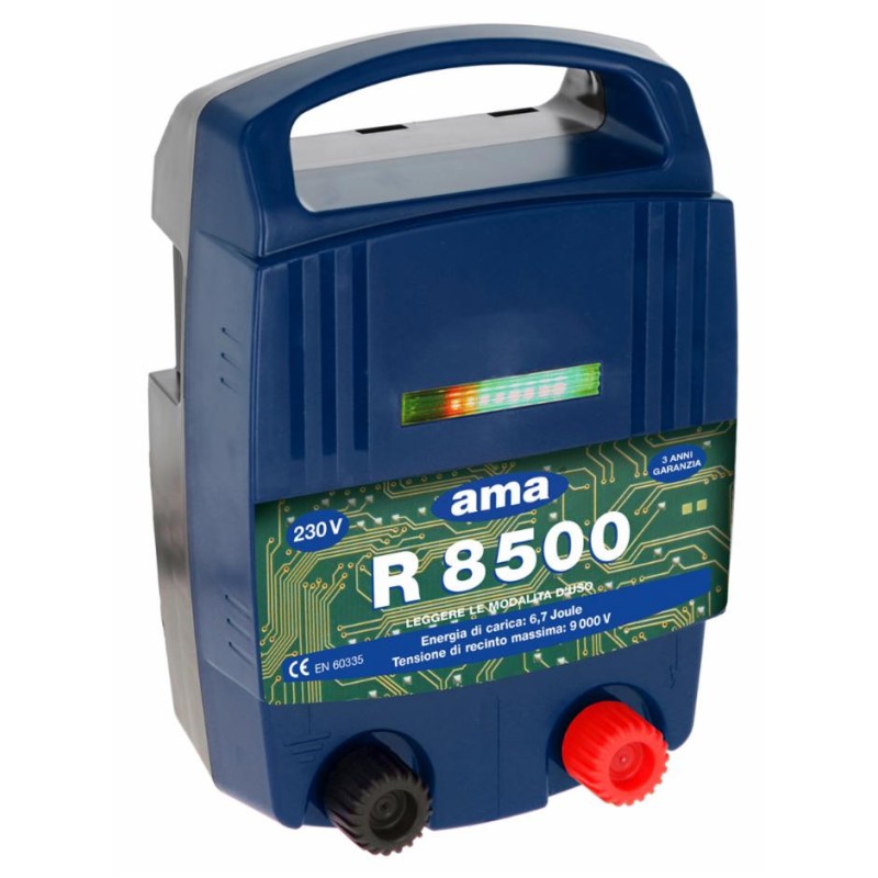 Elettrificatore per recinti Ama R8500 a batteria da 230V
