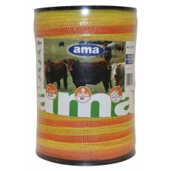 Banda per recinti elettrici da 20mm lunghezza 200m resistenza max 90kg