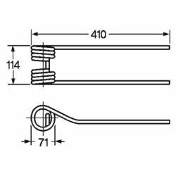 Dente girello adattabile GalfrÃ¨ filo 10