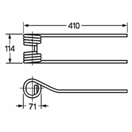 Dente girello adattabile GalfrÃ¨ filo 10