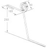 Dente seminatrice lungo adattabile Mascar filo 7