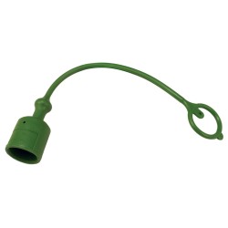 Tappo parapolvere Faster di colore verde per innesti rapidi maschio da M1/2"