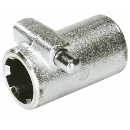 Bussola scanalata con pulsante e profilo interno 1"3/4 con 6 scanalature e lunghezza 100mm