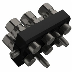 Piastra multiconnessione parte mobile da 1/2" 4 linee Faster
