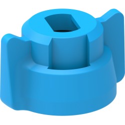 Ghiera a baionetta blu adattabile Tecomec