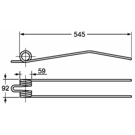 Dente giroandanatore adattabile Fahr 1660,0420 e Greenland filo 9