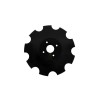 Disco frangizolle a base piana con Ã¸ 460mm spessore 5mm e foro centrale di 61mm