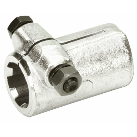 Bussola scanalata con bullone e profilo interno 1"3/8 con 6 scanalature e lunghezza 80mm