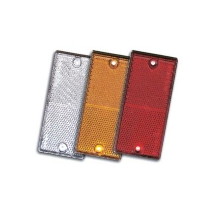 Catarifrangente arancione 107x51mm 2 fori Ã˜ 4mm