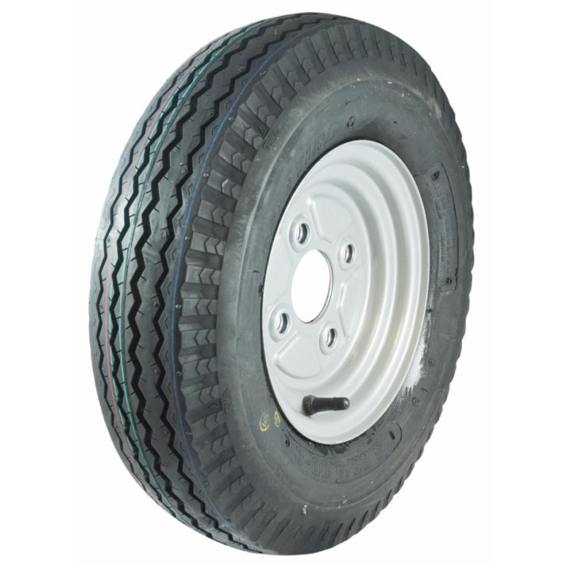 Ruota pneumatica 4,00/10" con cerchio 4 fori Fiat