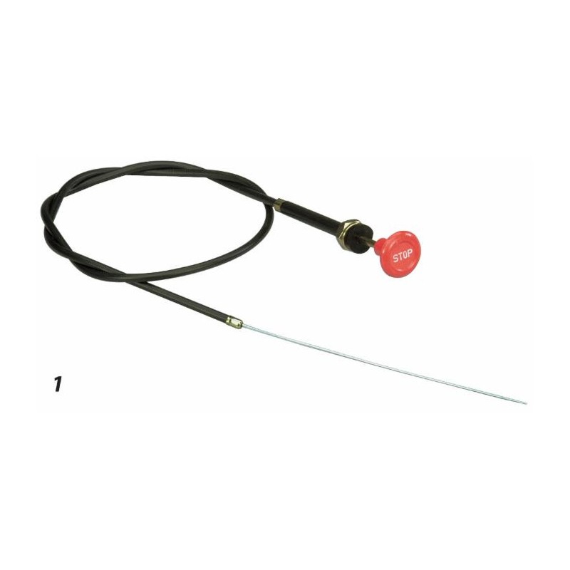 Tirante di arresto per motore del trattore lungo 1200mm completo di guaina