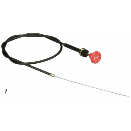 Tirante di arresto per motore del trattore lungo 1200mm completo di guaina