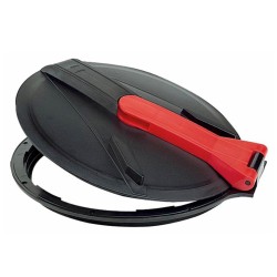 Coperchio ribaltabile a 180Â° per serbatoi con Ã˜ 355mm