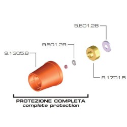 Protezione turbo Ã˜ 12X19mm femmina con Ã˜ ugello 1,2mm