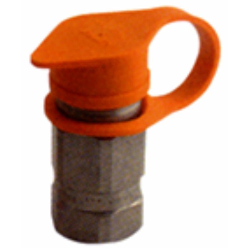 Tappo parapolvere Faster di colore rosso per innesti rapidi faccia piana maschio da M3/8"