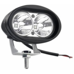 Faro da lavoro a 2 LED a lungo e ampio raggio Spot freddo 10W IP67