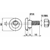 Bullone portalama adattabile Vicon 900,81160 M10