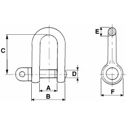 Grillo zincato misura Ã˜ 11mm 7/16"