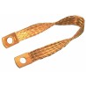 Treccia di massa flessibile in rame 500mm sezione 50mmÂ² fori Ã¸ 12,5mm