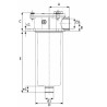 Filtro semi immerso da 1/2" filtrzione 60Âµ lunghezza 82mm
