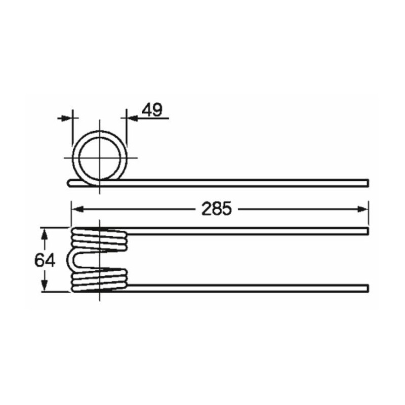 Dente ranghinatore adattabile Molon nuovo filo 6,5