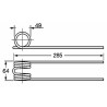 Dente ranghinatore adattabile Molon nuovo filo 6,5