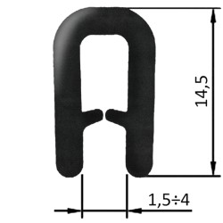 Guarnizione coprilamiera fino a 4mm (20 mt)