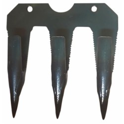 Dente triplo originale Bcs modello Gribaldi & Salvia Duplex adattabile 59027859 e 59028932