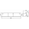 Fanale posteriore alogeno sx 305x62mm