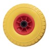 Ruota per carrelli gialla in poliuretano 3.00x4â€ portata 50kg Ã˜ 250mm