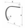 Molla chisel monolama 55x20mm