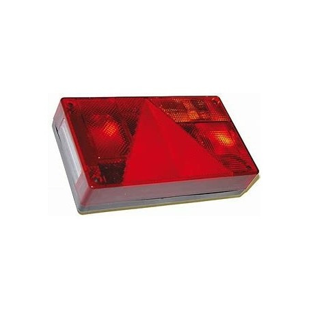 Fanale posteriore alogeno destro 6 funzioni 235x135mm