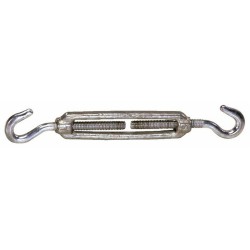 Tenditore a due ganci in acciaio con Ã˜ filetto 5/8" e l minima = 315mm