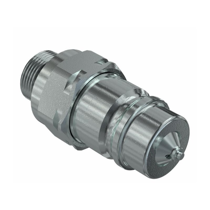 Innesto rapido a valvola maschio 1/2" filetto passaparete din2353 m22 (15l) Faster