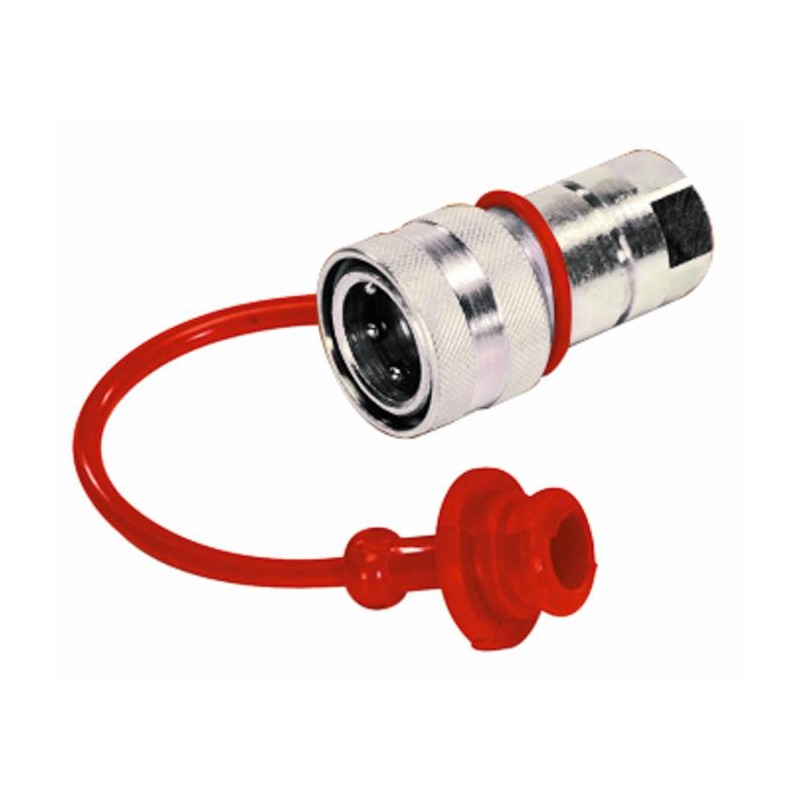Tappo parapolvere di colore rosso per innesti rapidi femmina da M3/8"