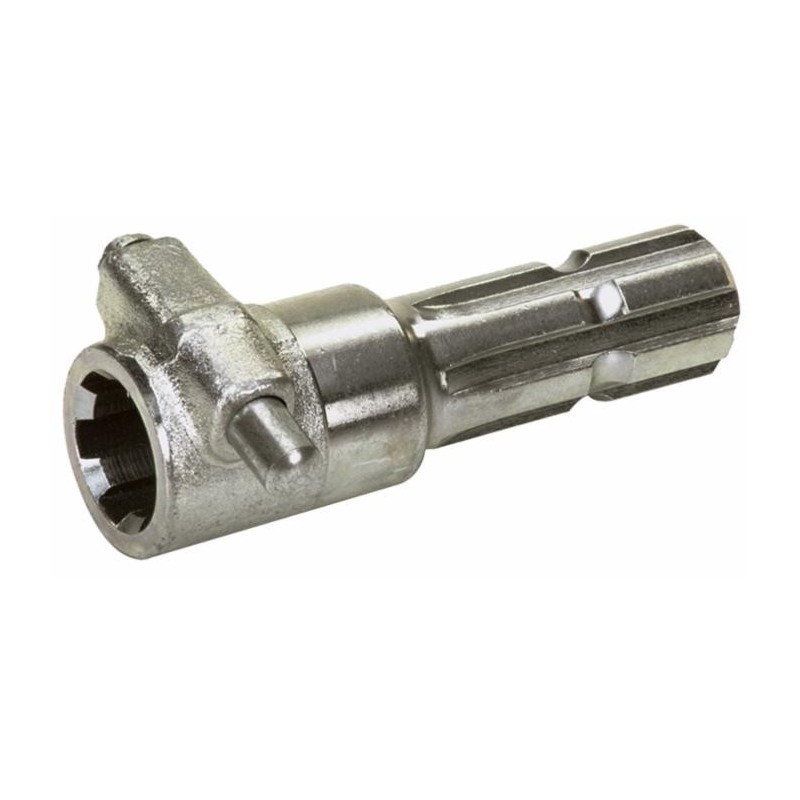 Riduzione per prese di forza con pulsante profilo esterno 1"3/8 interno 1"3/8 21 cave e lunghezza 150mm
