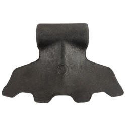 Mazza trincia dentata 155x85mm attacco 70mm e foro 16,5mm