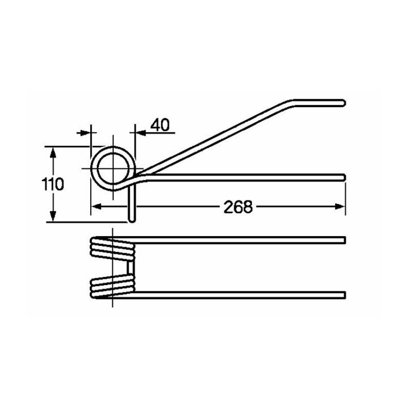 Dente strigliatore adattabile Moreni Damax filo 6,5