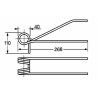 Dente strigliatore adattabile Moreni Damax filo 6,5