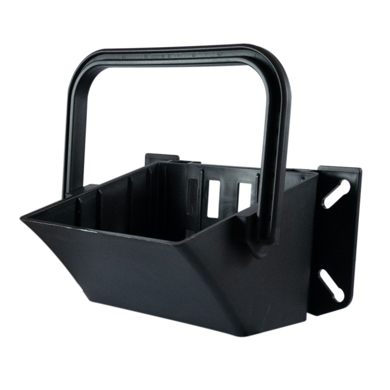 Porta cuneo ferma ruota con raggio 460mm nero