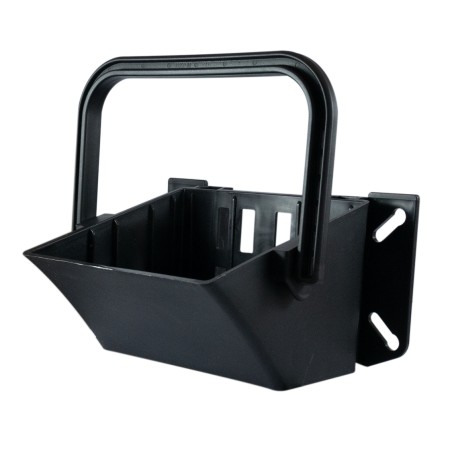 Porta cuneo ferma ruota con raggio 460mm nero