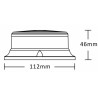 Lampeggiante a 18 LED 12-24V base magnetica