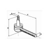 Testina sterzo filetto perno 16x1 sx adattabile a Carraro 5057504