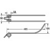 Dente giroandanatore lungo adattabile Fontanesi filo 8,5