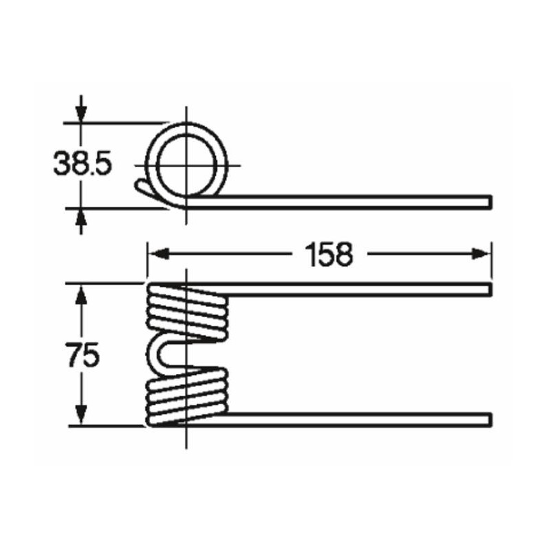 Dente pick-up adattabile Krone 9379220 e 9380530 filo 5,5